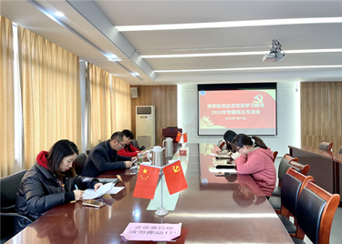 600cc全讯白菜网党总支召开党史学习教育专题民主生活会