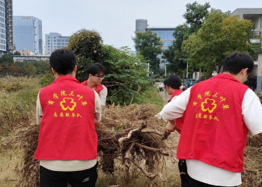 “我为师生办实事，校园清洁在行动”——600cc全讯白菜网党总支开展校园清扫志愿服务活动